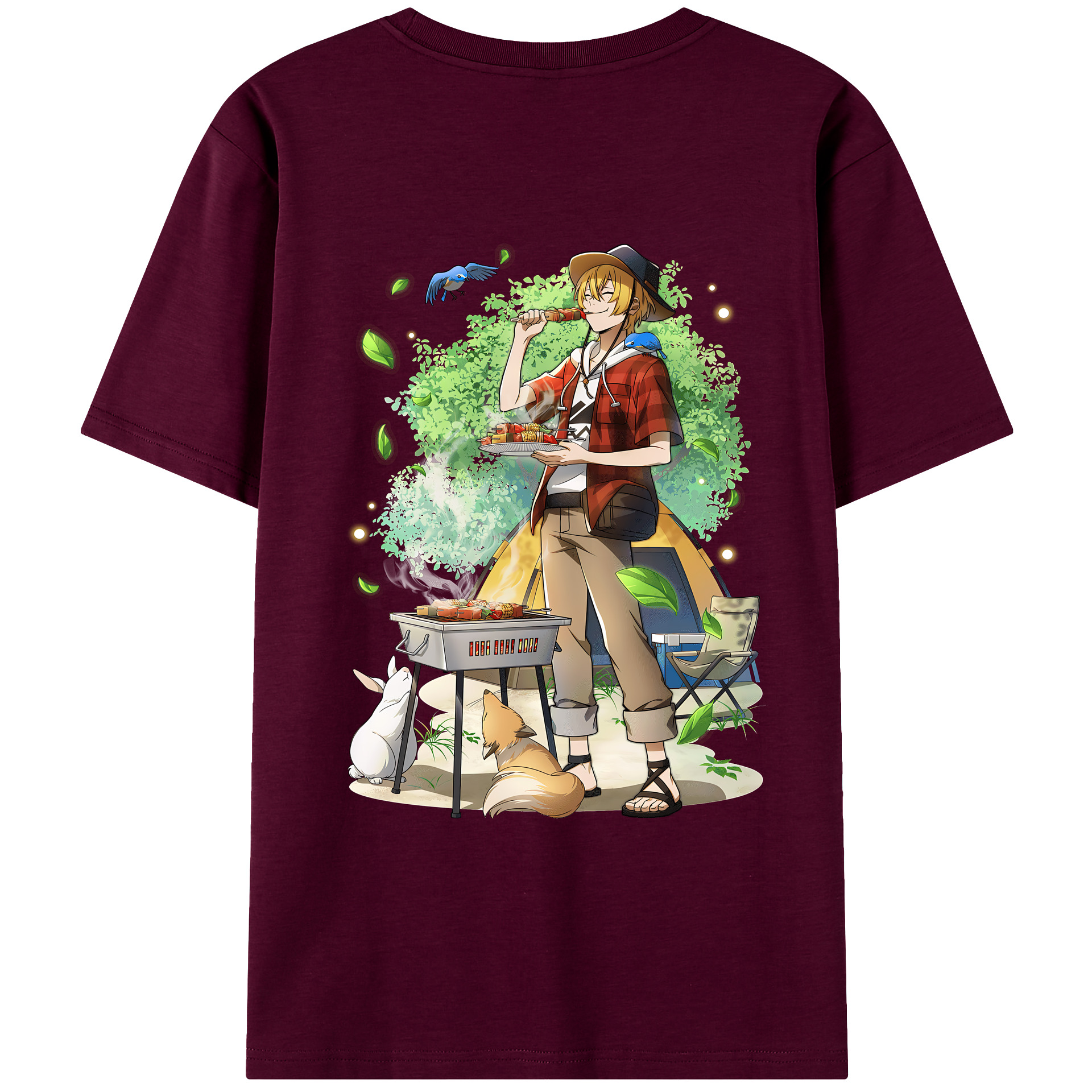 （画像用） 文豪ストレイドッグス Bungo Stray Dogs レディース半袖Tシャツ(バックプリント)